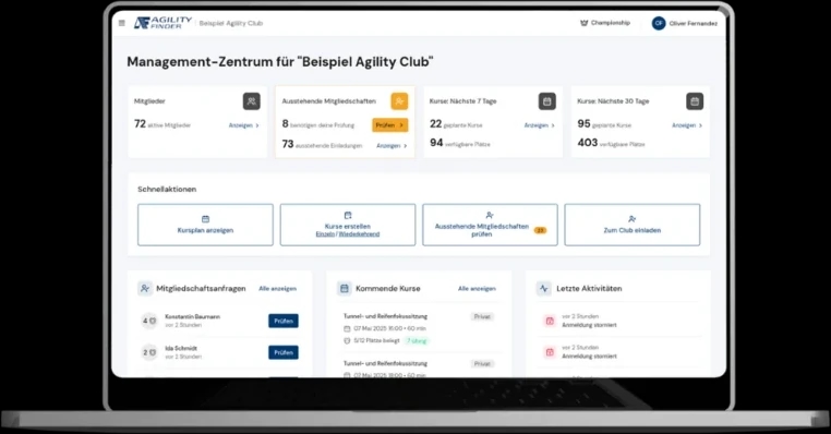 ClubManager Dashboard