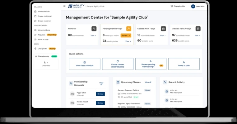 ClubManager Dashboard