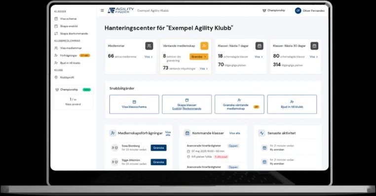 ClubManager Dashboard