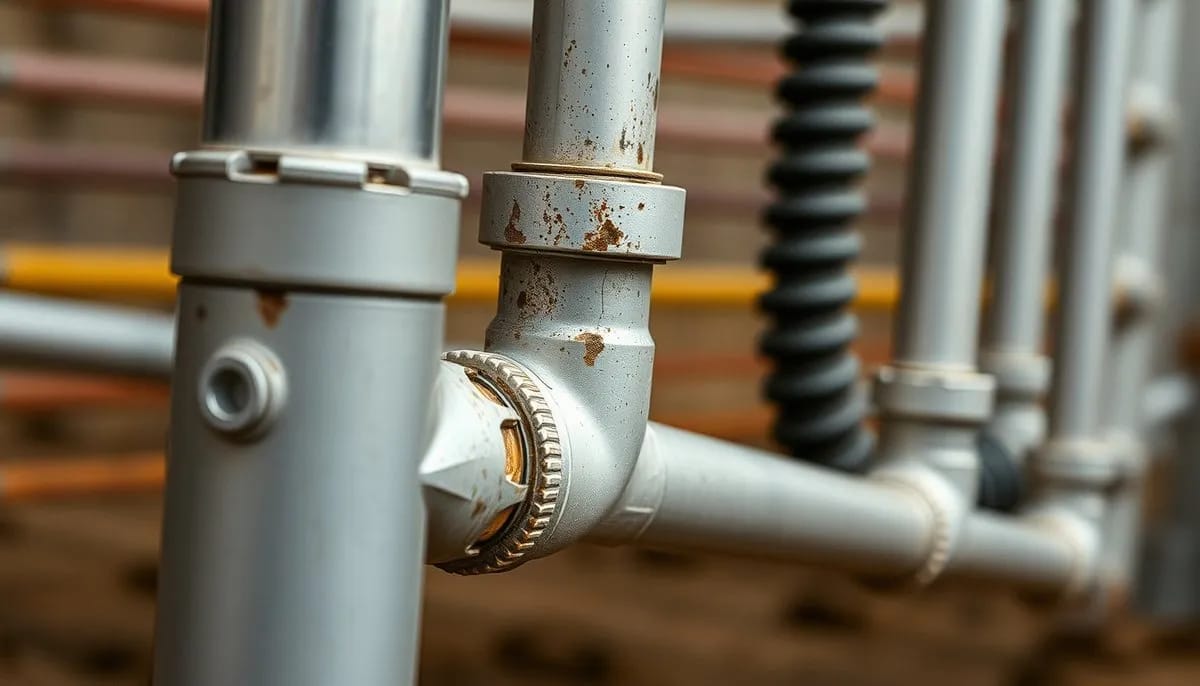 Close-up details of quality agility equipment materials and construction joints